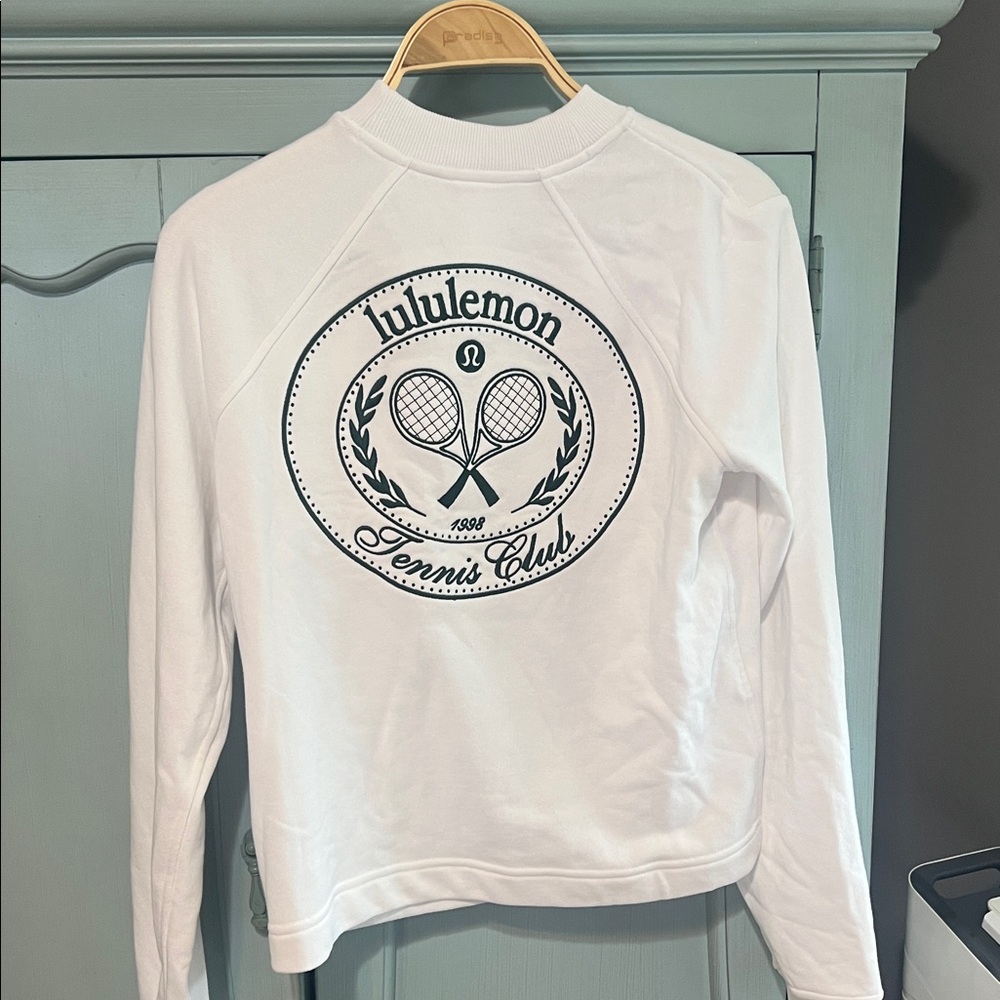 Lulu Cotton French Terry Crewneck Tennis Club